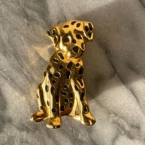 Vintage Anne Klein dog brooch